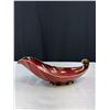 Image 7 : Carlton Ware England "Rouge Royale" Shell Boat & Double Candle Holder