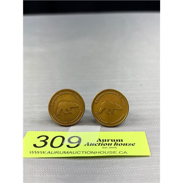 Vintage Quality Cufflink Set - Northwest Territories