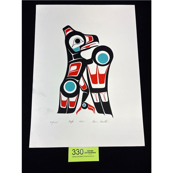 11" x 15" Signed and Numbered Native Print 102/225 Eagle Ben Houstie