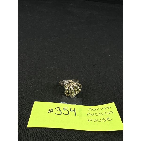 Genuine Antique 935 Sterling Art Deco Germany Ring Marvelous Quality!