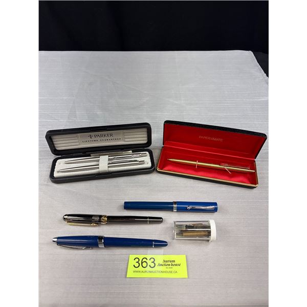 Collection Fountain Pens Sheaffer Papermate Sigma Cross Parker & Nibs