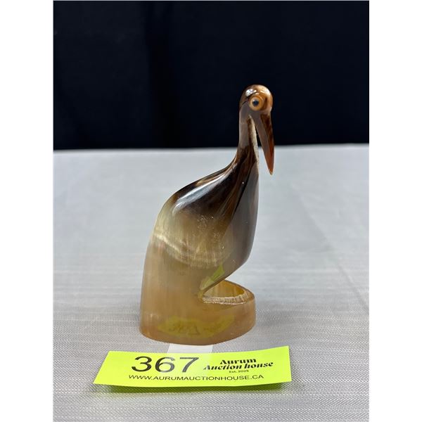 Beautifully Carved Horn- Excellent