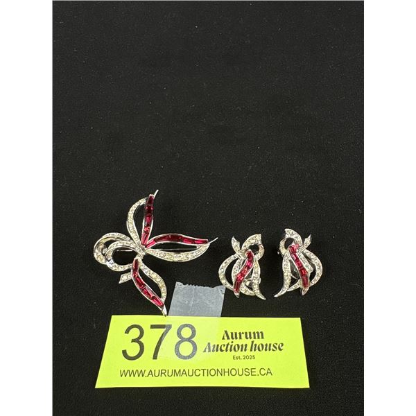 Marcel Boucher Brooch and Matching Earrings