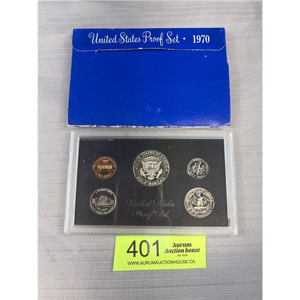 Sealed 1970 U.S. Proof Coin Set, Includes Silver 50 Cent Piece