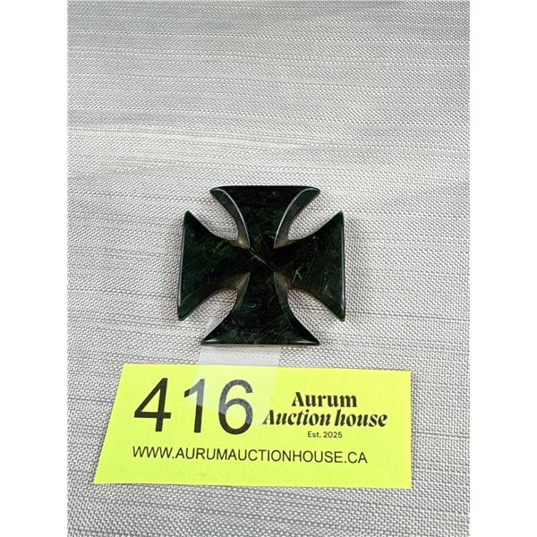 Vintage Lucite Swastika Pendant