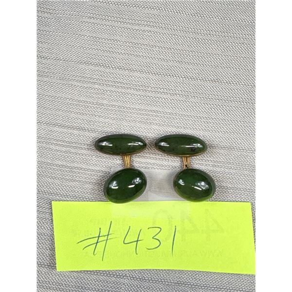 Vintage Amber Pendant Marked 18K GP