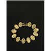 Image 2 : Vintage Heavy Weighted Gold Color Metal Bracelet