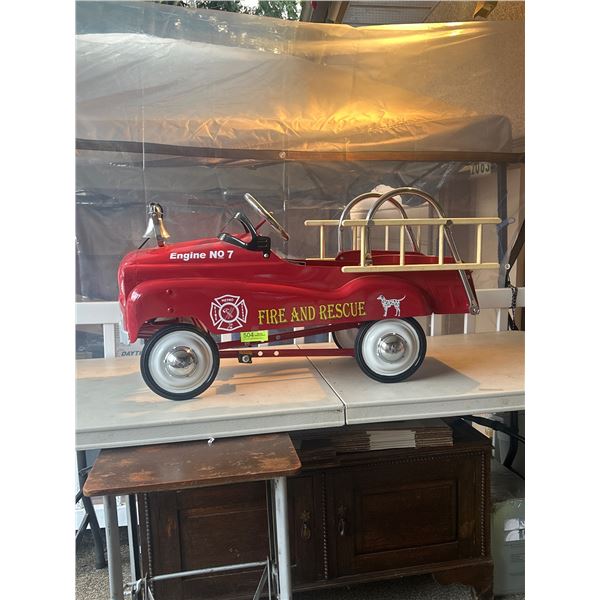 Very Nice Engine #7 Fire and Rescue Pedal Car NO SHIPPING