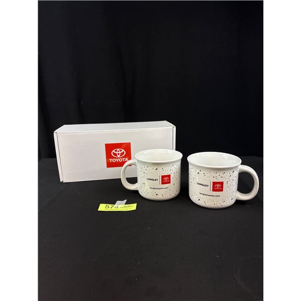 Set of 2 Toyota Langely Coffee Cups/Mugs, Limited Edition, New, Original Box