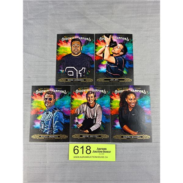 Lot of 5 Upper Dexk Goodwill Champions Cards