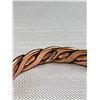 Image 3 : Solid Copper Twisted Open Cuff Bangle, Marked Solid Copper