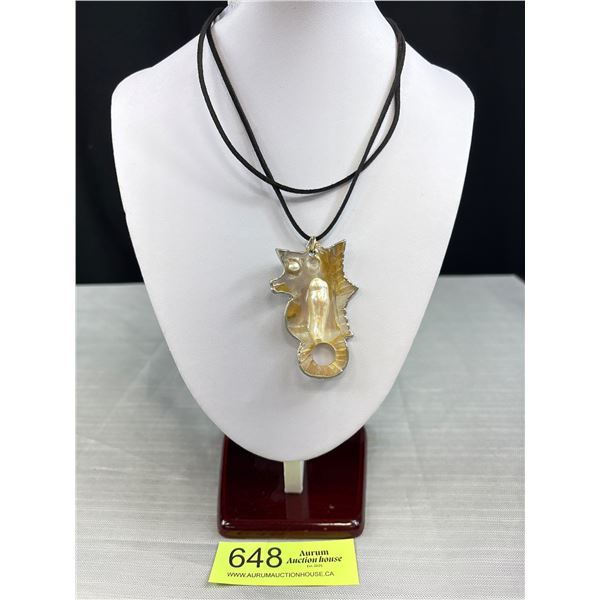 Fantastic Hand Crafted Mother of Pearl on One Side + Cultured Fresh Water Pearl on Other Side Sea Ho