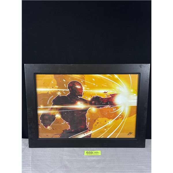 Signed Print by Chasing Artwork Alex Pardee Nicely Framed 15" x 21"