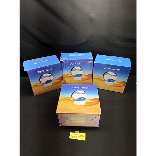 Lot of 4 Brand New Interstella Desk Lamps in Boxes