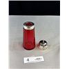 Image 2 : Victorian Cranberry Glass Sugar Sifter