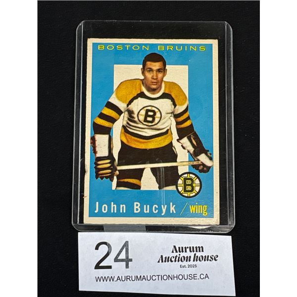 1959/60 Topps Boston Bruins "Hall of Famer" John Bucyk