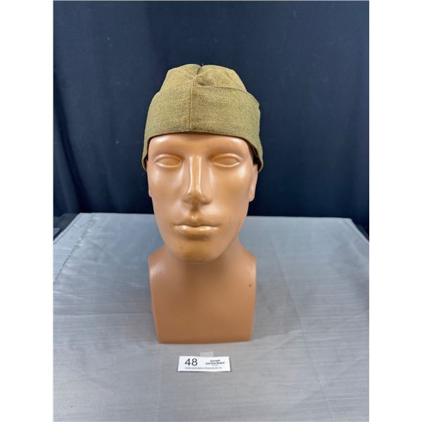 WW2 Wedge Cap C- Broad Arrow Named to E Hough RCMC