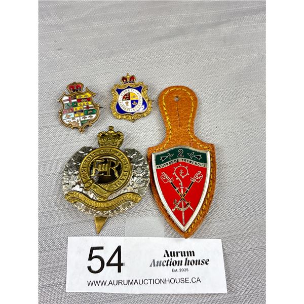 4x WW1 Military Badges