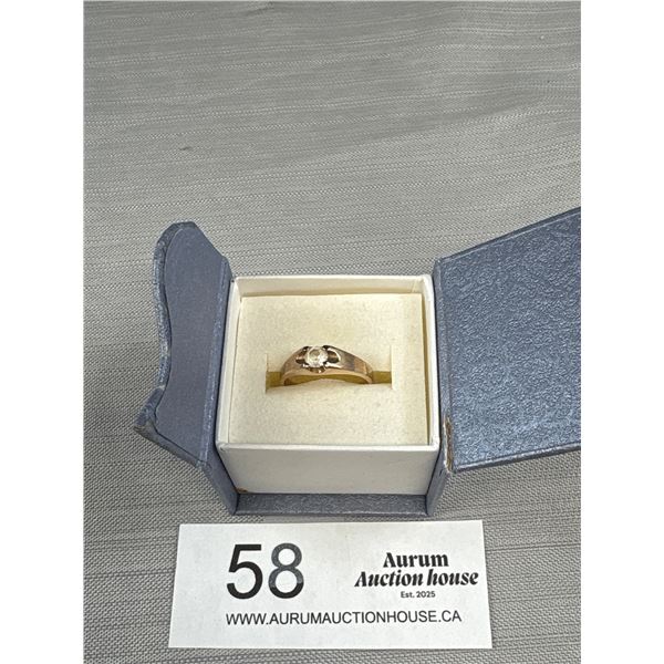 Antique Unmarked Rose Gold Colour Mens Ring Solid