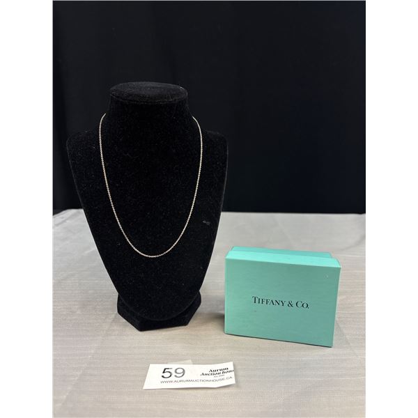Vintage Tiffany & Co. Sterling Chain Box Marked 925 Tiffany & Co.