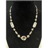 Image 2 : Genuine Antique C. 1920 Art Deco Faceted Crystal Necklace Signed Czechoslovakia Beauty!