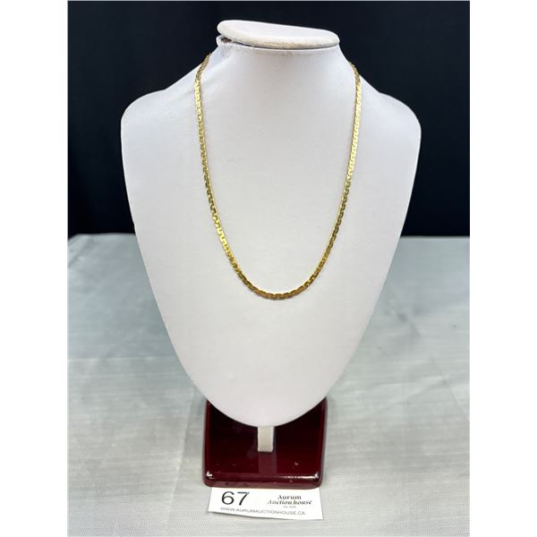 Very Nice Gold Chain Hat Link Necklace Quality