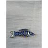 Image 2 : C. 1900's Antique Articulated Silver Fish Enamel Pendant, Very Nice!
