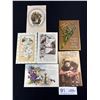 Image 1 : 5 Vintage Birthday Postcards + 1 Easter