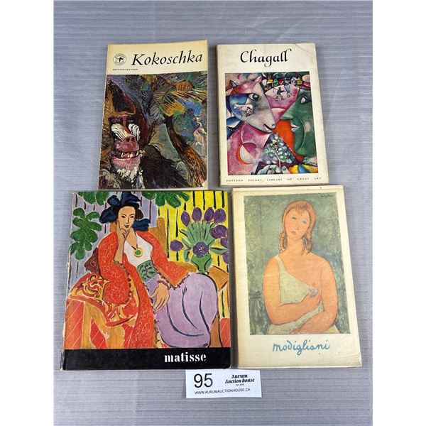 4 Small Books on Famous Artists 1950's+60's