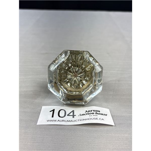 Large Good Quality Crystal + Brass Doorknob (Antique)