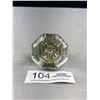 Image 1 : Large Good Quality Crystal + Brass Doorknob (Antique)