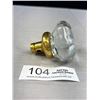 Image 2 : Large Good Quality Crystal + Brass Doorknob (Antique)