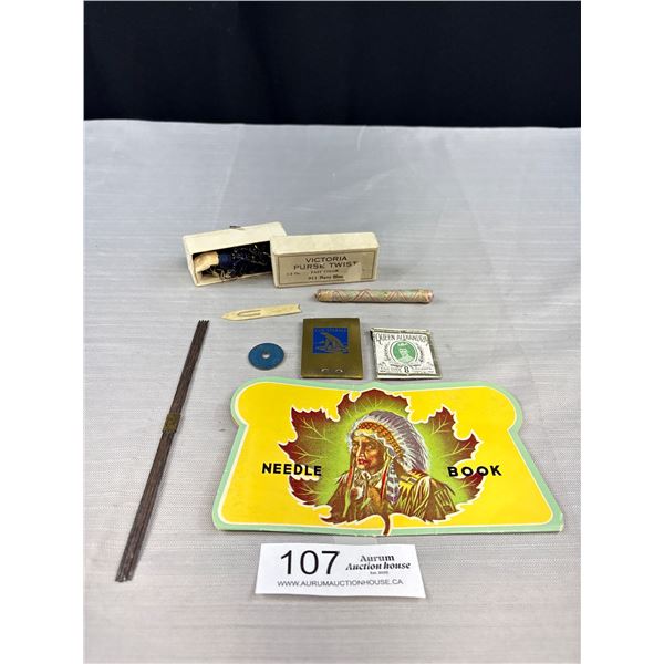 A Vintage Sewing, Bead and Thread Lot