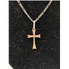 Image 2 : Vintage .925 Silver Necklace w/ Cross Pendant