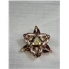 Image 2 : Vintage Layered Amethyst Rhinestone Five Point Star Brooch