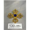 Image 1 : Vintage Statement Park Lane Gripoix Goldtone Maltese Cross Pendant/Brooch