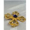 Image 3 : Vintage Statement Park Lane Gripoix Goldtone Maltese Cross Pendant/Brooch