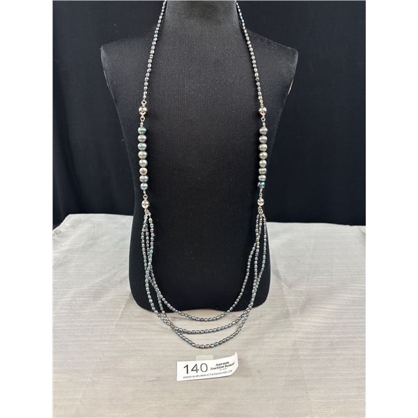Lovely Freshwater Pearl Multistrand Necklace