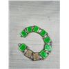 Image 7 : Vintage Sterling Articulated Enamel Panel Bracelet (as is) + Enamel on Copper Embellishments