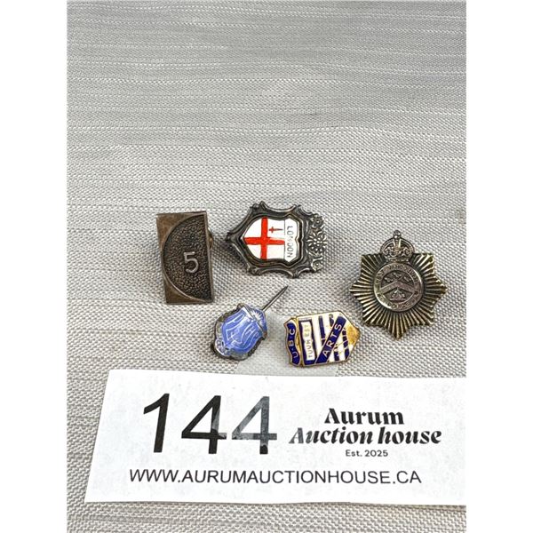 5 Vintage Pins - 3 Sterling Included