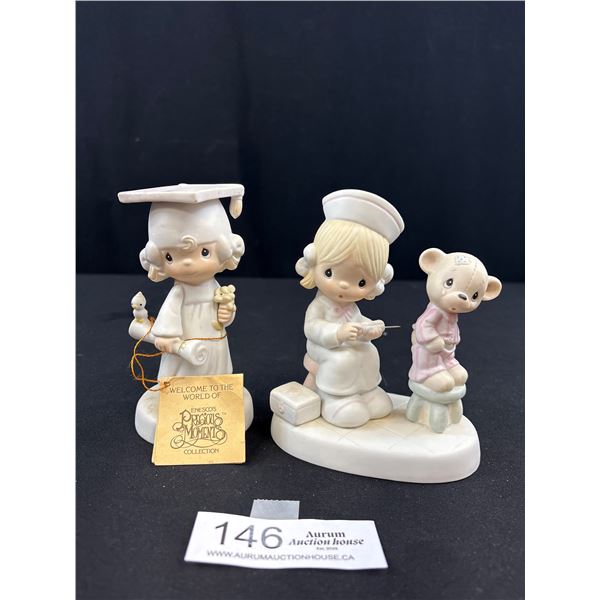 Pair of 1980's Enesco Figurines