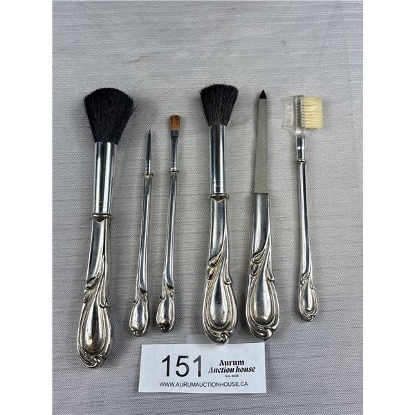 Vintage Silverplated Vanity Tools - Made in Hong Kong