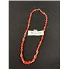 Image 4 : Rare Antique Art Glass Red + Clear Glass Bead Necklace