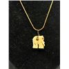 Image 2 : Vintage Gold Ruby Elephant Necklace Lovely!