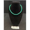 Image 1 : Vintage Jadite Bead Necklace Very Nice!