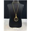 Image 1 : Vintage Magnifying Glass Gold Necklace Fabulous!