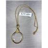 Image 4 : Vintage Magnifying Glass Gold Necklace Fabulous!