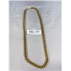 Image 3 : Very Heavy Solid Large Designer Signed Monet Gold Necklace
