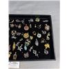 Image 3 : Charm/Pendant Display Loaded w/ Vintage Assorted Charms