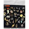Image 4 : Charm/Pendant Display Loaded w/ Vintage Assorted Charms